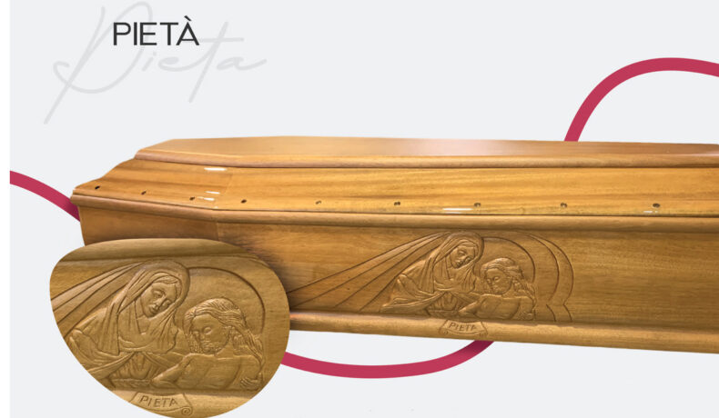 cofano funebre legno