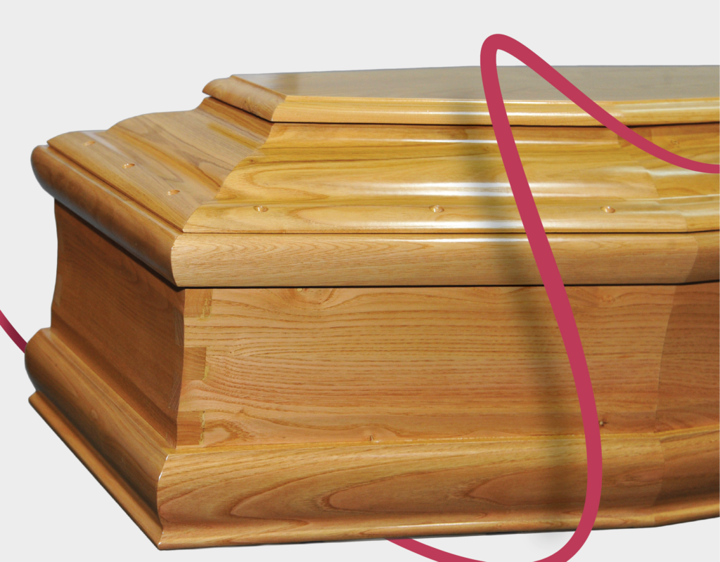 cofano funebre legno