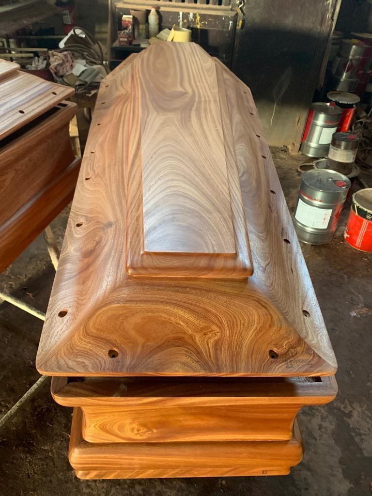 cofano funebre in mogano sapelli