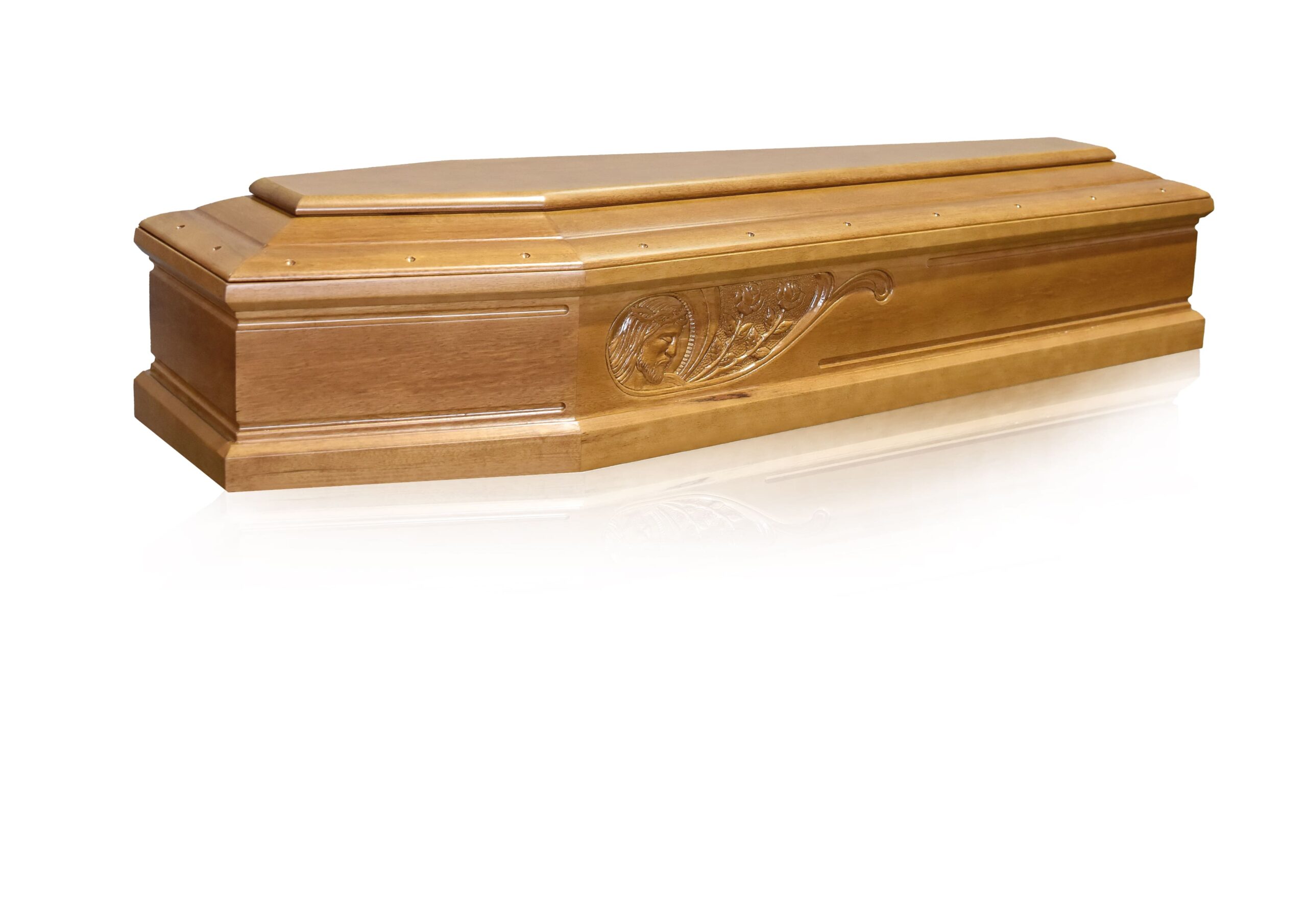 Cofano Funebre Modello Cristo Collezione Classic Legno Frakè - Urciuoli Global
